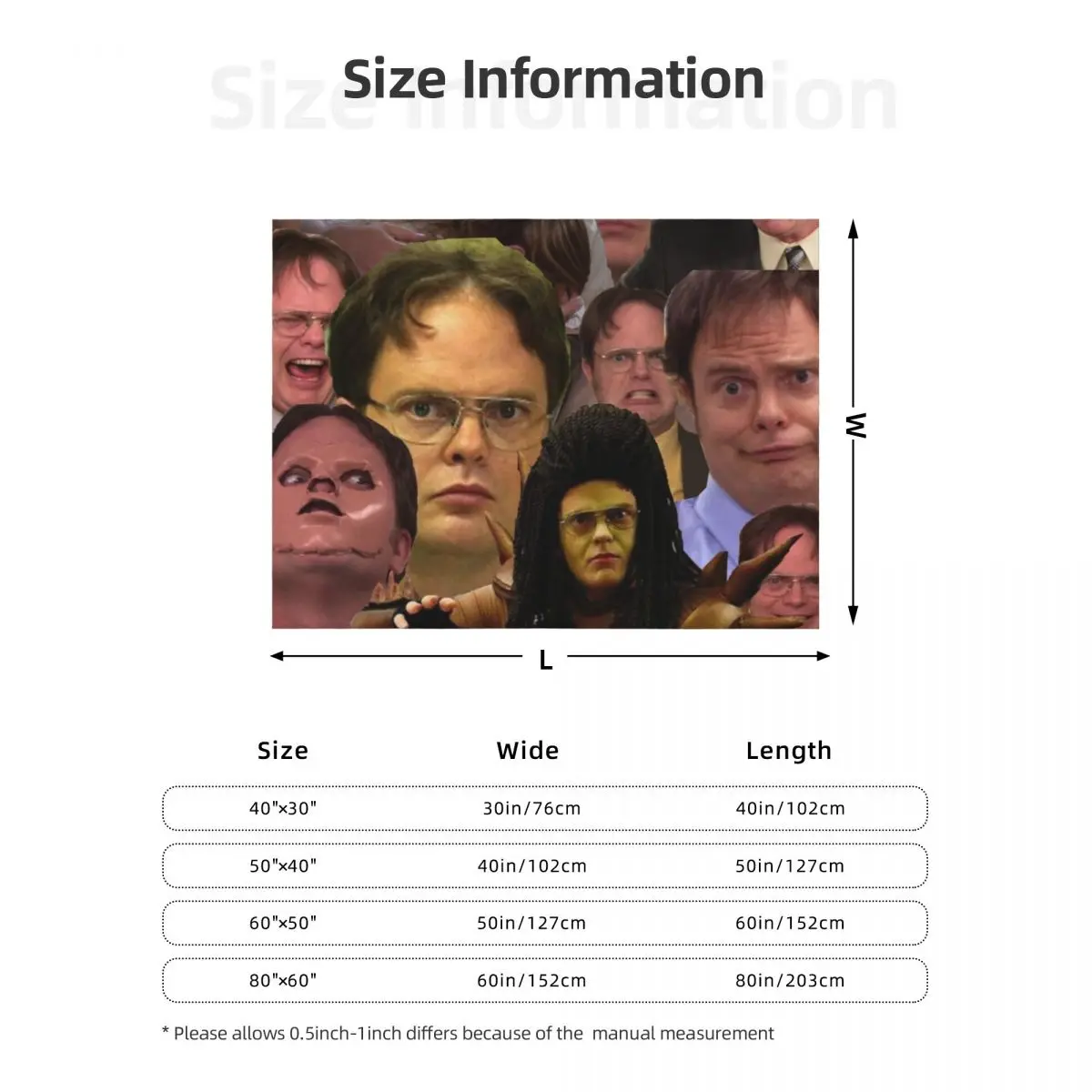 Dwight K. Schrute Throw Blanket Soft Plush Plaid Extra Large Throw Sofa Throw Furry Blankets