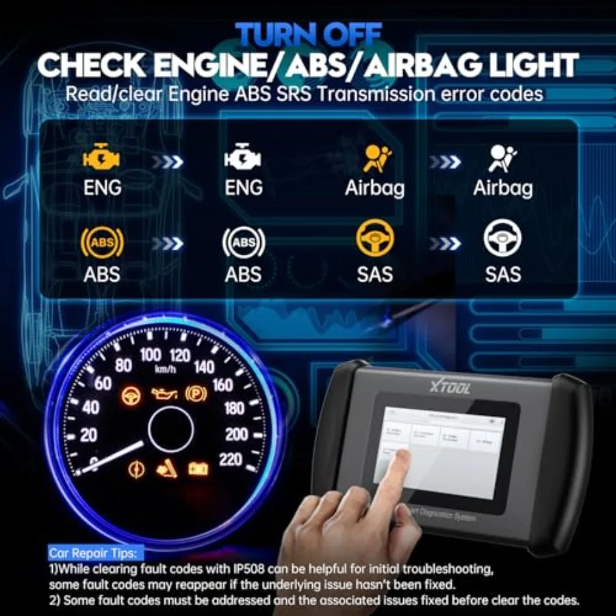 الماسح الضوئي Obd2 IP508 مع 9 خدمات إعادة الضبط بما في ذلك الزيت BMS خنق ABS نزيف حاقن الترميز EPB تشخيص المحرك مدى الحياة F #4