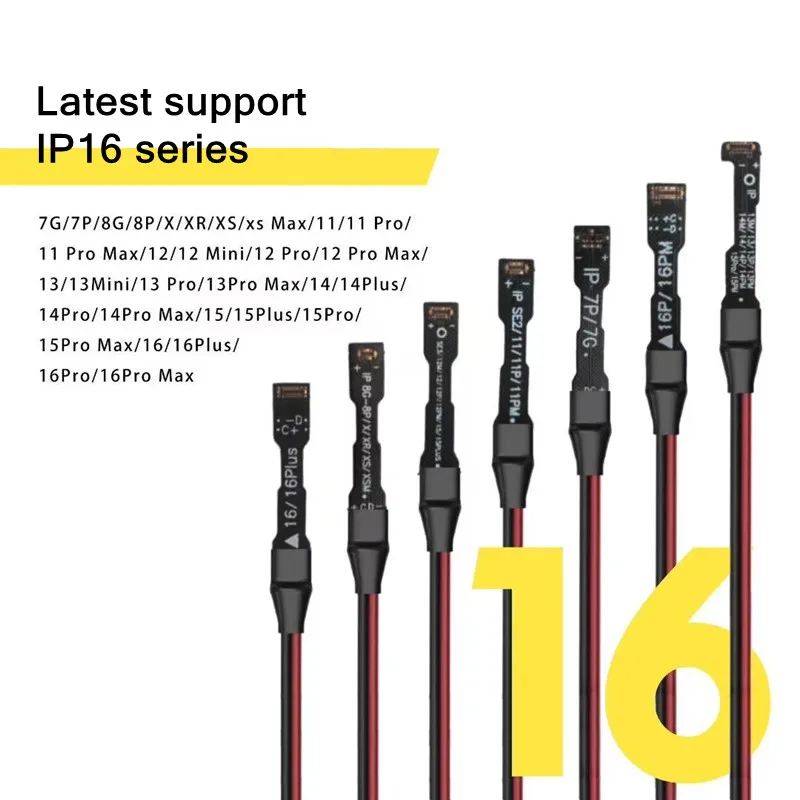 OSS TEAM W125 1~8 파워 부트 케이블 (IP 7G~16Pro Max FPC 소프트 와이어용) 정품 배터리 플렉스 케이블 FPC 커넥터 도구