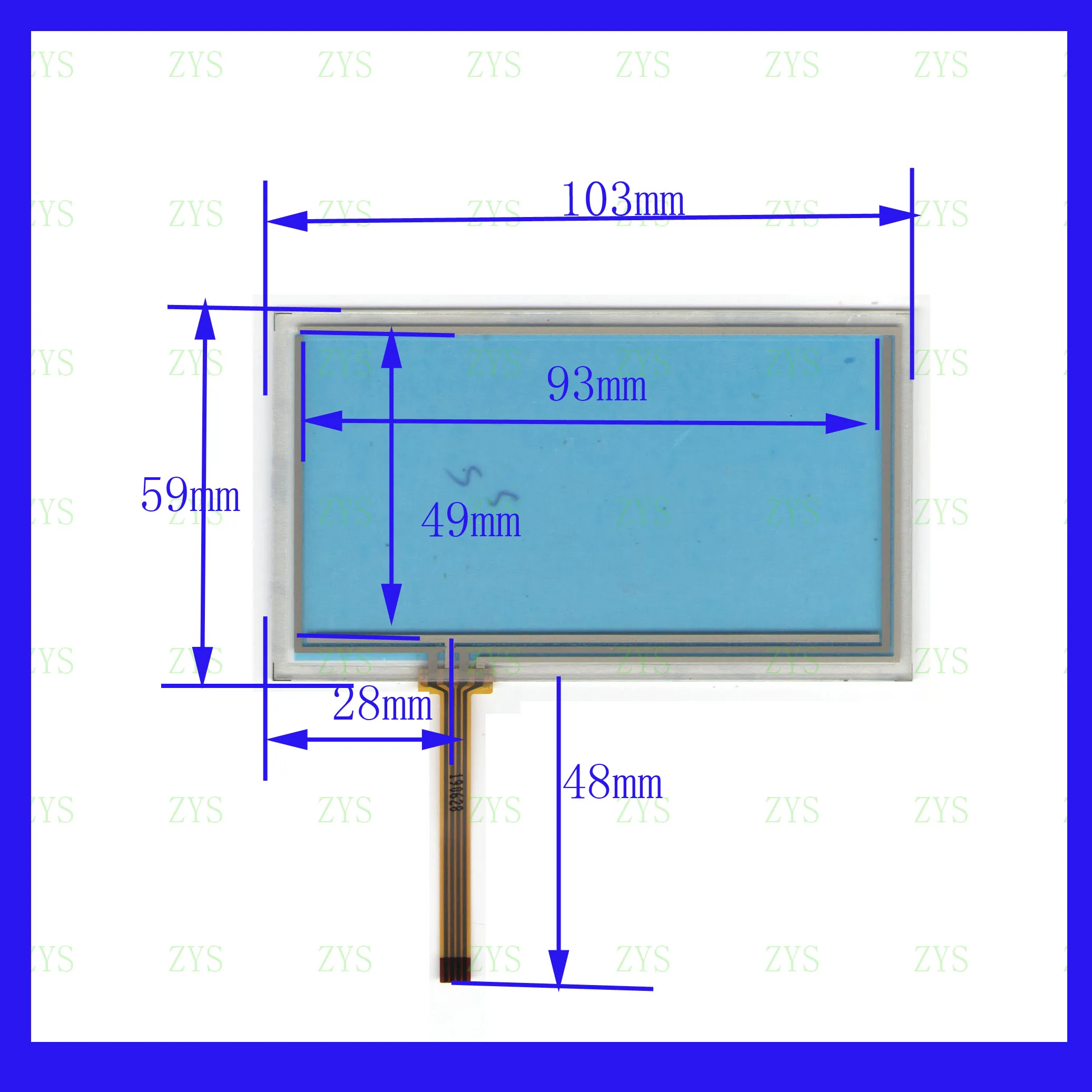 

ZhiYuSun KDT7269 5inch touchscreens 103*59mm touchsensor glass used cad DVD video this is compatible KDT-7269