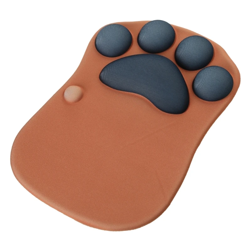 고양이 발 마우스 패드 손목 받침대 지원 메모리 폼용 3D 마우스 패드 애니메이션 실리콘