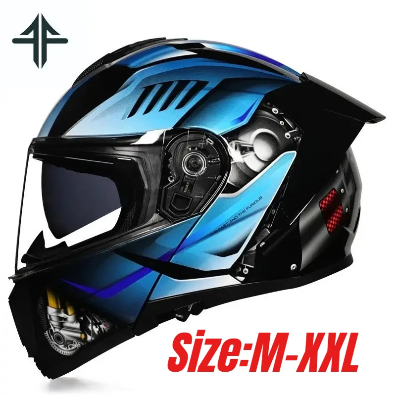 

Dual Visor Modular Flip-Up Full Face Motorcycle Helmet DOT Certified for Off-Road Riding