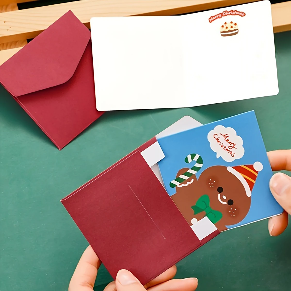 18pcs Christmas Card Set with Envelope and Sealing Sticker, Festive Animal Themed Greetings, Personalized Office Supplies for Ho