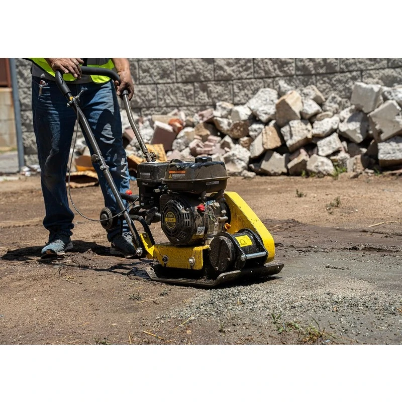 

7.0HP 5000VPM 5500MAX Gas Vibration Compaction Force 20 x 14 inch Plate Compactor w/Built-in Wheel