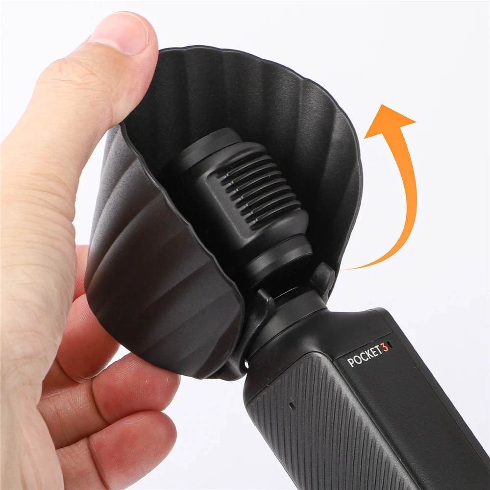 For Osmo Pocket 3  Plastic Lens Hood Anti-drop Light-blocking Head Protects Against Glare Sunshade Camera Accessories