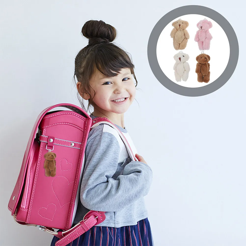 

Набор из 8 мини-брелоков-медведей (6 см), мягкие плюшевые подвески для Дня святого Валентина, свадьбы, вечеринки в честь рождения ребенка, декоративные маленькие медвежьи украшения