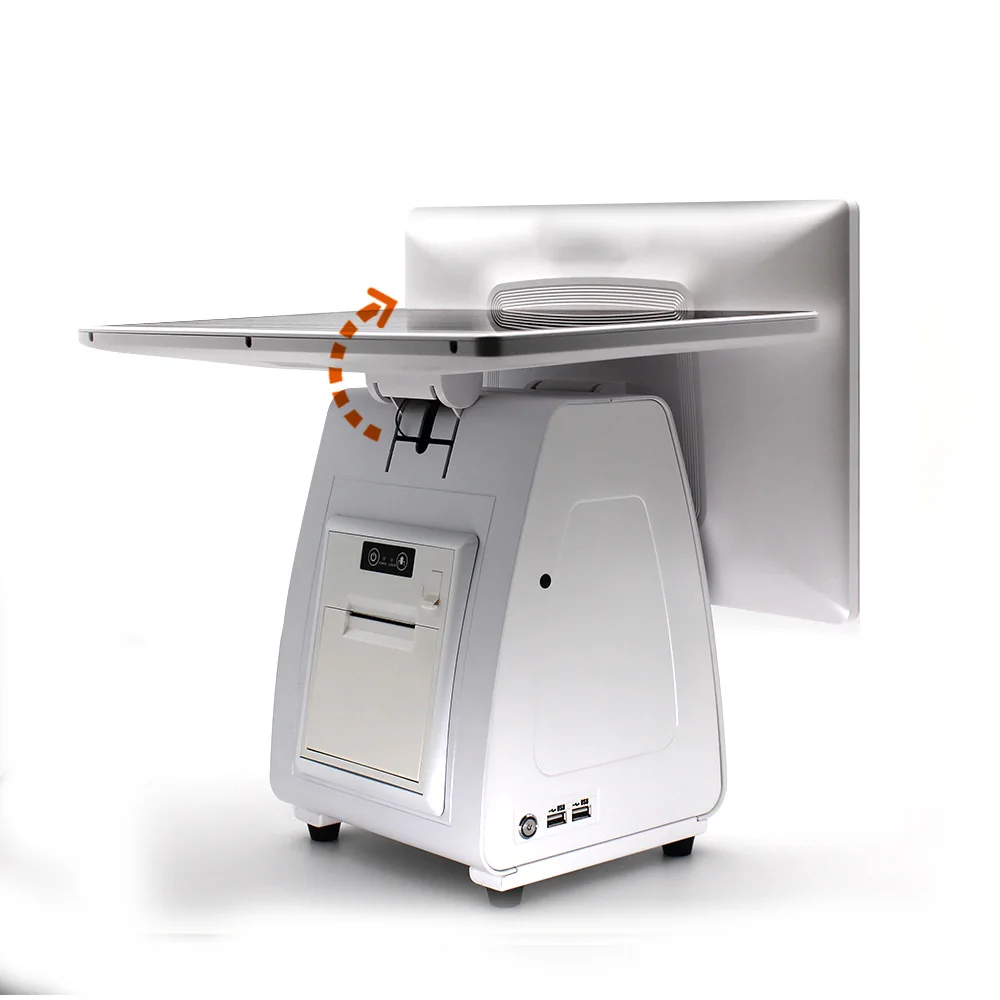 

ATV&UTVDual Display ABS ABS6000 POS System Retail Restaurant Use 15.6" Capacitive Touch Screen Windows 7/10 Wi-Fi 6 Cash Registe