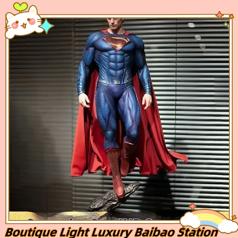 

DC Justice League Superman Cold Cast Resin Statue - Museum Grade GK Figure, Hand Painted Collectible Model Gift