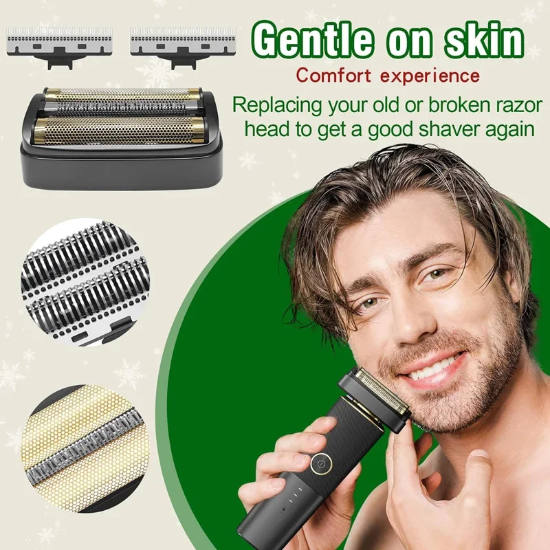 Shaver Replacement Foil and Cutters Compatible with Andis 17300 Resurge Electric Shavers