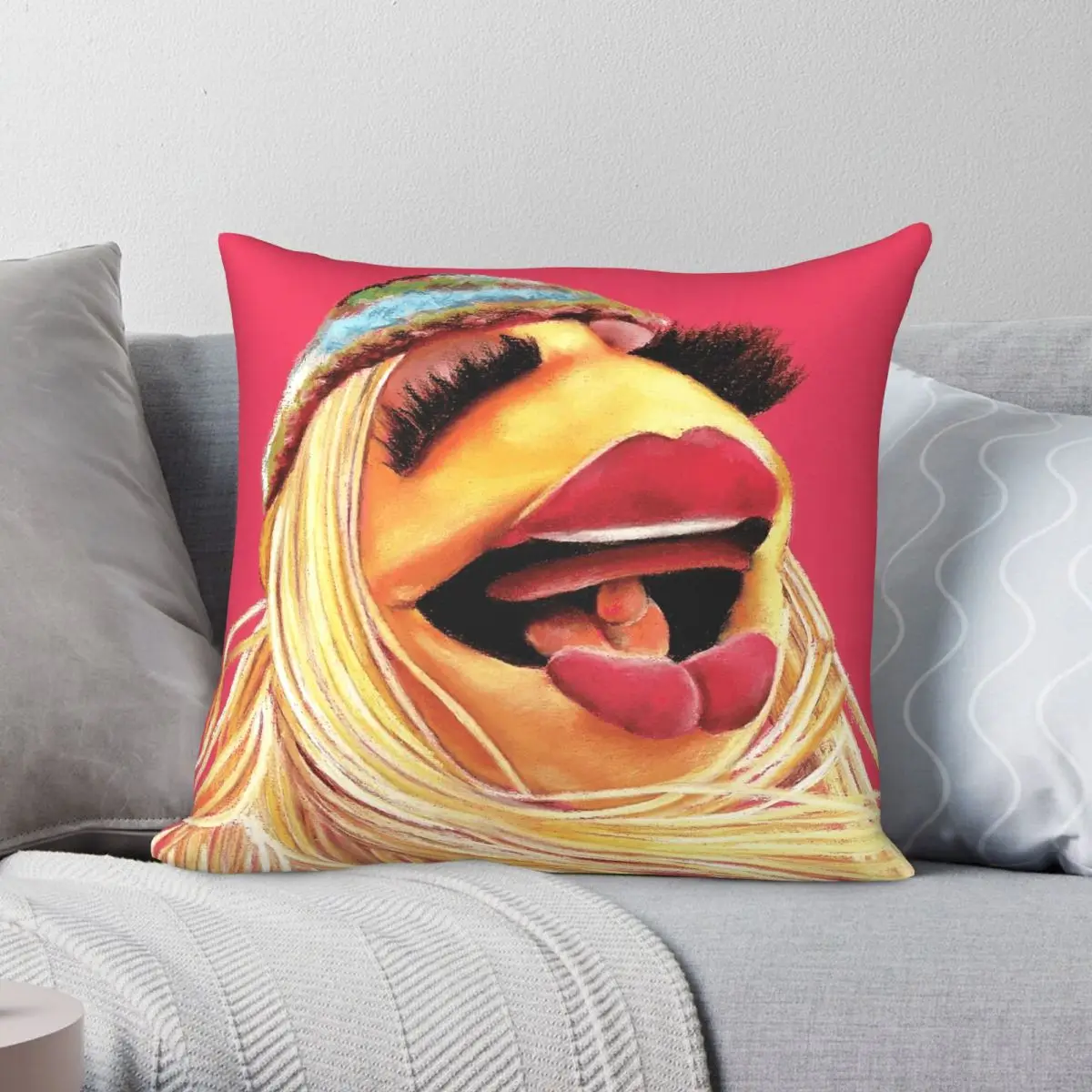 Janice Electric Mayhem Square Pillowcase Polyester Linen Velvet Creative Zip Decor Throw Pillow Case Home Cushion Cover