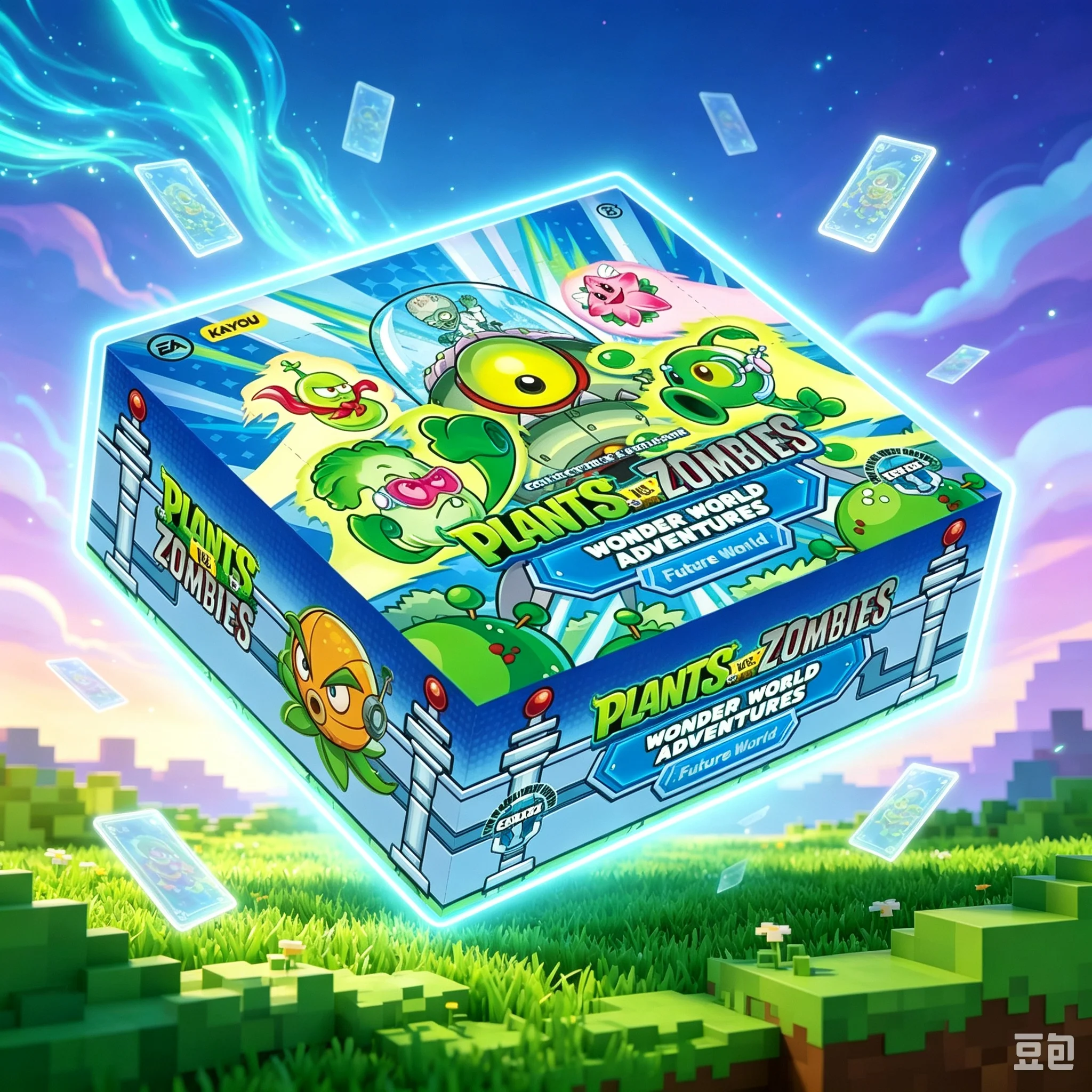 150pcs Plants Vs Zombies Collectible Cards Box Wonder World Adventures Series Trading Card Game Collectible Card Toy Fan Gifts