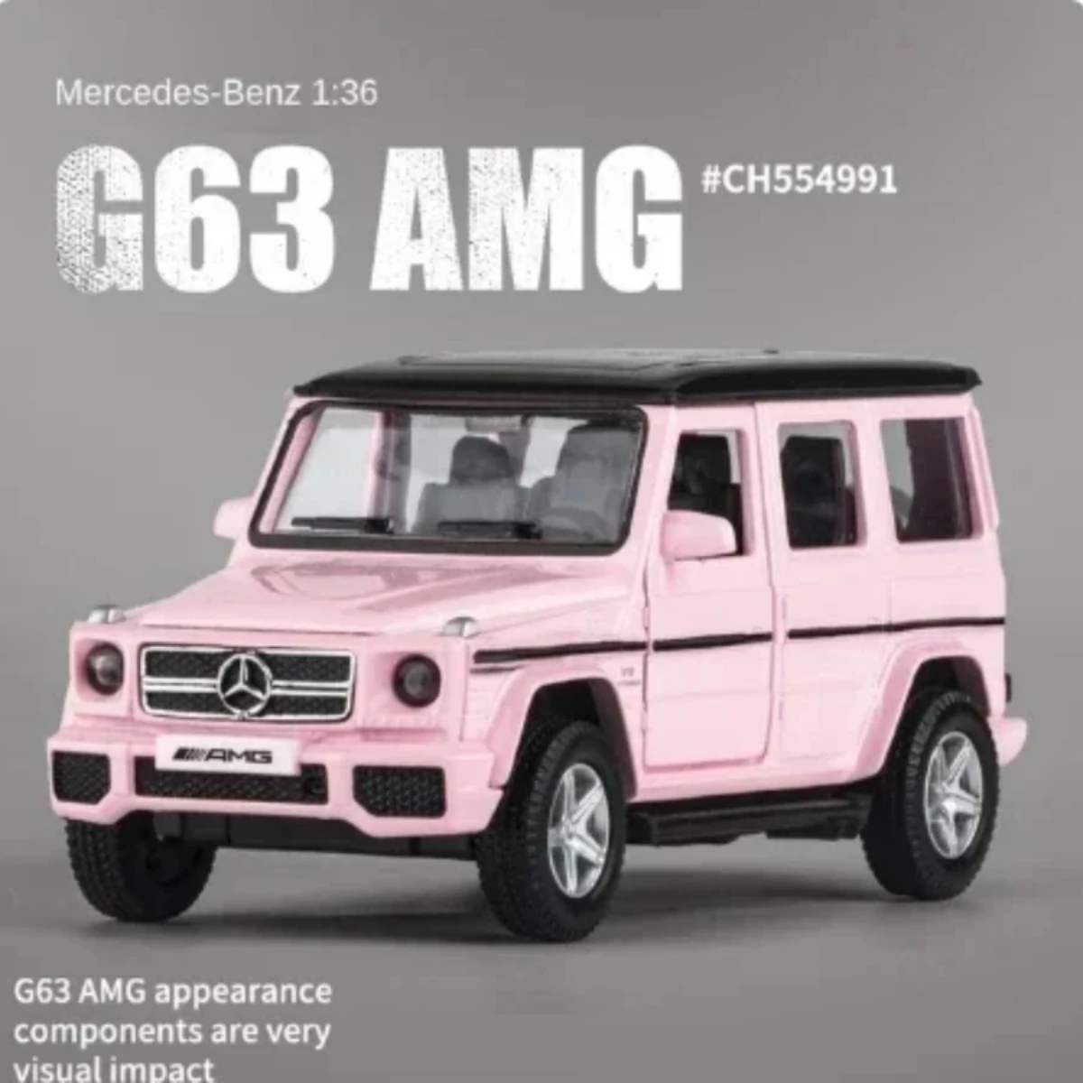 1:36 Scale Mercedes Benz G63 AMG Replica Diecast Model Car Interior Decoration Collection Gift for Boys and Toy Car Collectors