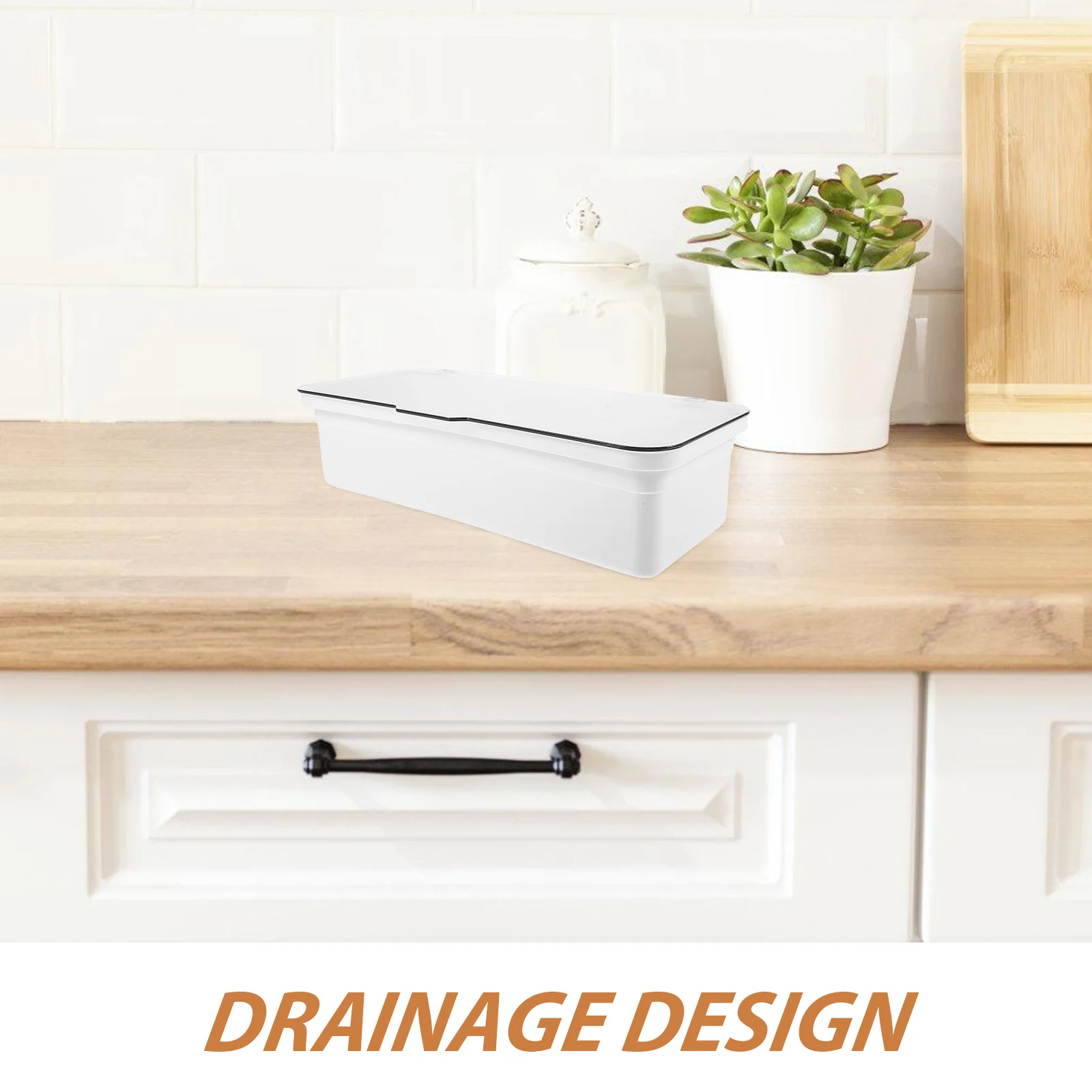 

Cutlery Storage Box Plastic Chopstick Container Draining Holder Kitchen Utensil Organizer Tray Silverware Drying Rack