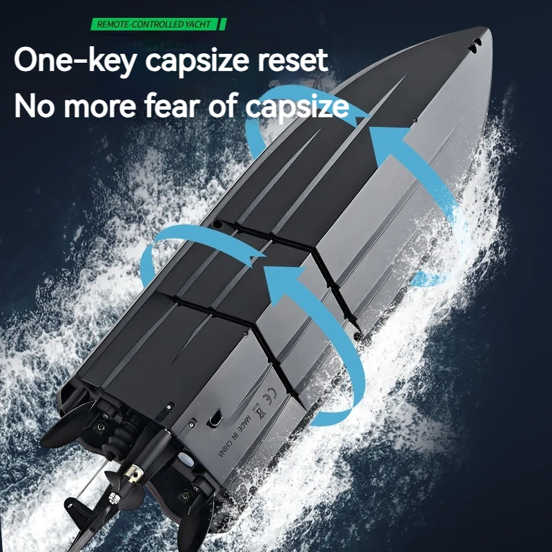 Hj818pro Motor sin escobillas con Control remoto de alta velocidad, totalmente sellado, diseño impermeable, modelo de barco de juguete competitivo de alta potencia