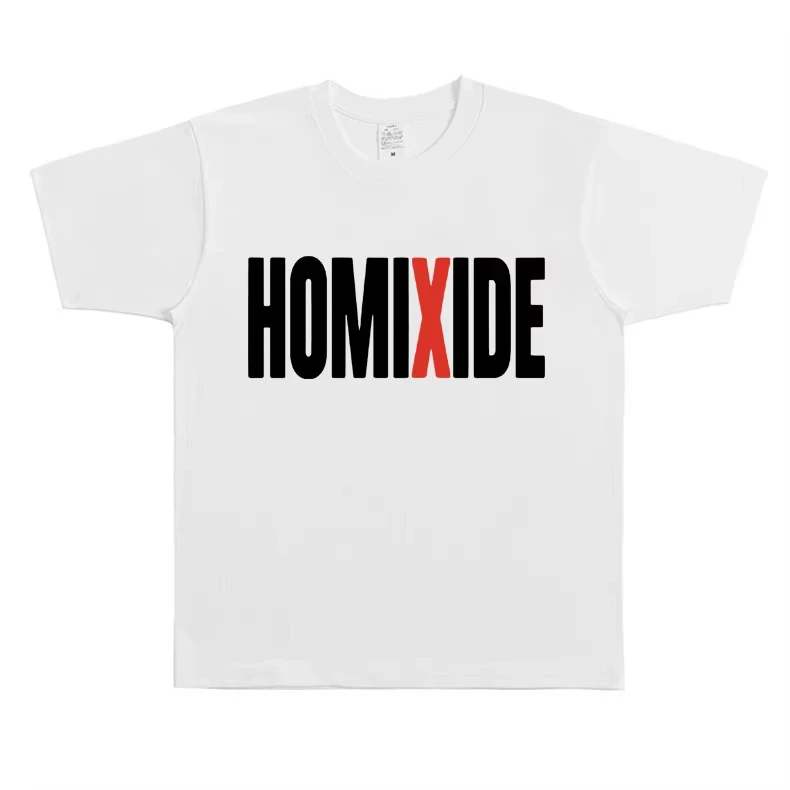 

Футболка с графическим принтом Rapper Homixide Gang, мерч Playboi Carti Opium, мужская и женская футболка в стиле хип-хоп, оверсайз, хлопковые топы и футболки для мужчин