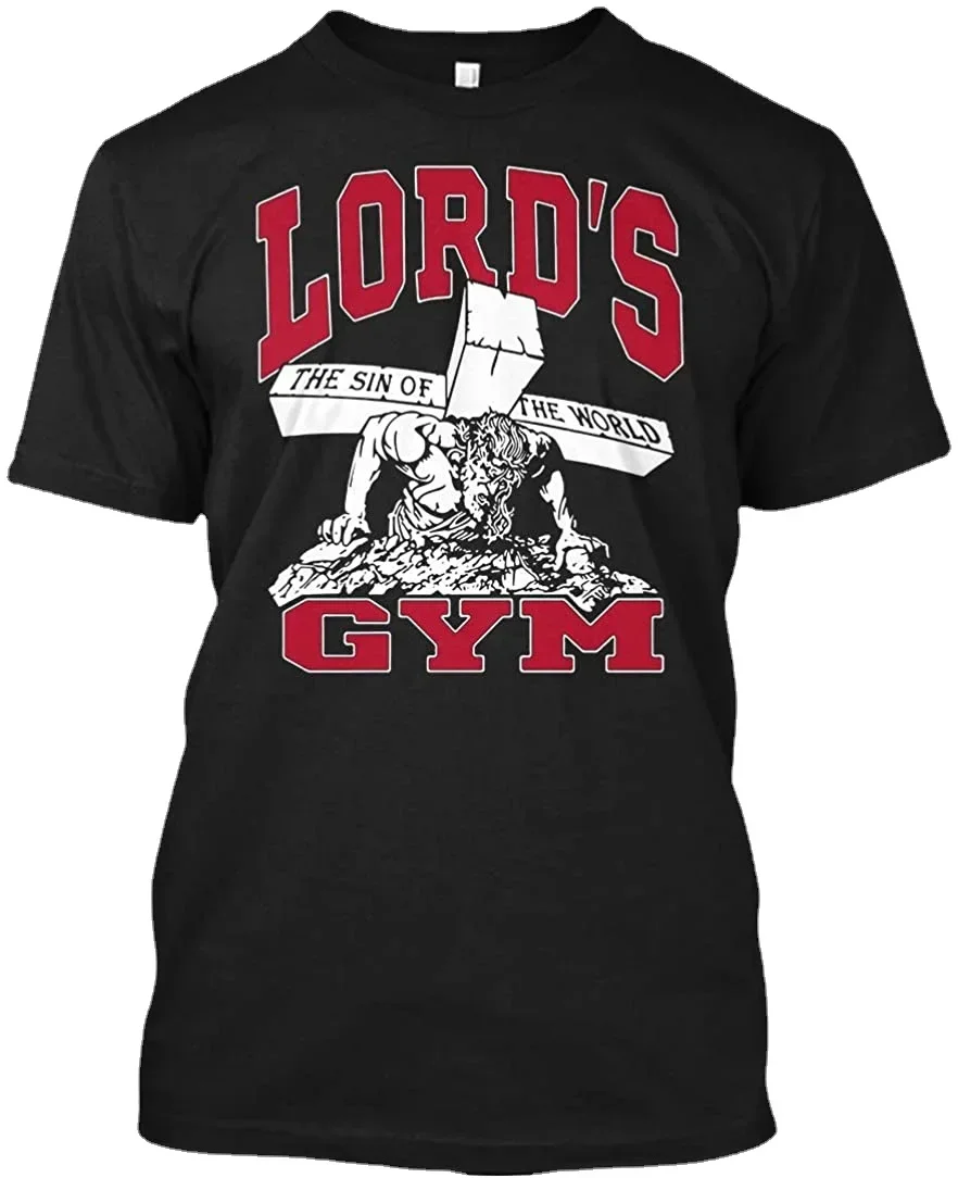 

Fun summer O-collar gym Sinful Jesus T-shirt 100% cotton T-shirt Men's clothing Graphic T-shirt Street casual top
