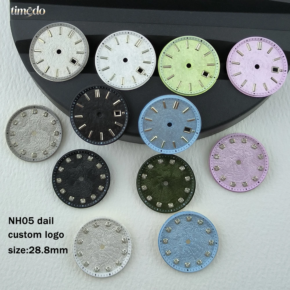 22.8mm NH05 Women's Watch Dial Customized LOGO Texture Surface Suitable for GS Women's Mechanical Watch Accessories
