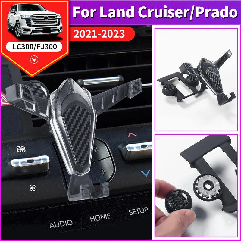 For Toyota Land Cruiser 300 2022  Car Dedicated Phone Holder LC300 J300 Interior Modification Accessories upgrade Telephone Base