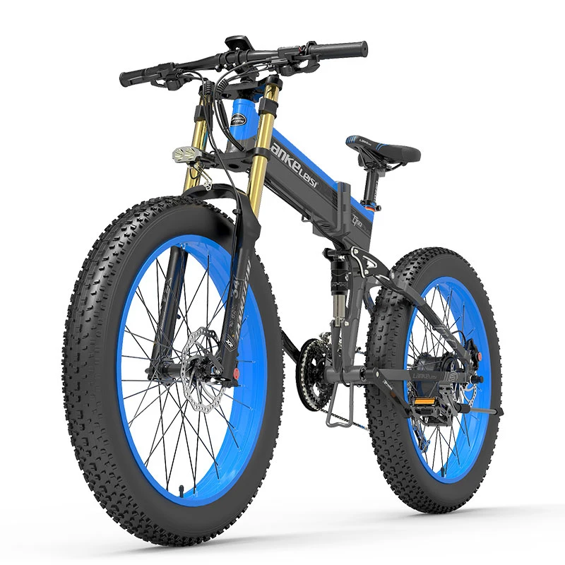 

1000W Foldable Electric Bicycle, 13ah/14.5ah/17.5ah Battery Capacity Optional, 26 Inch 4.0 Wide Tire Mountain Bike