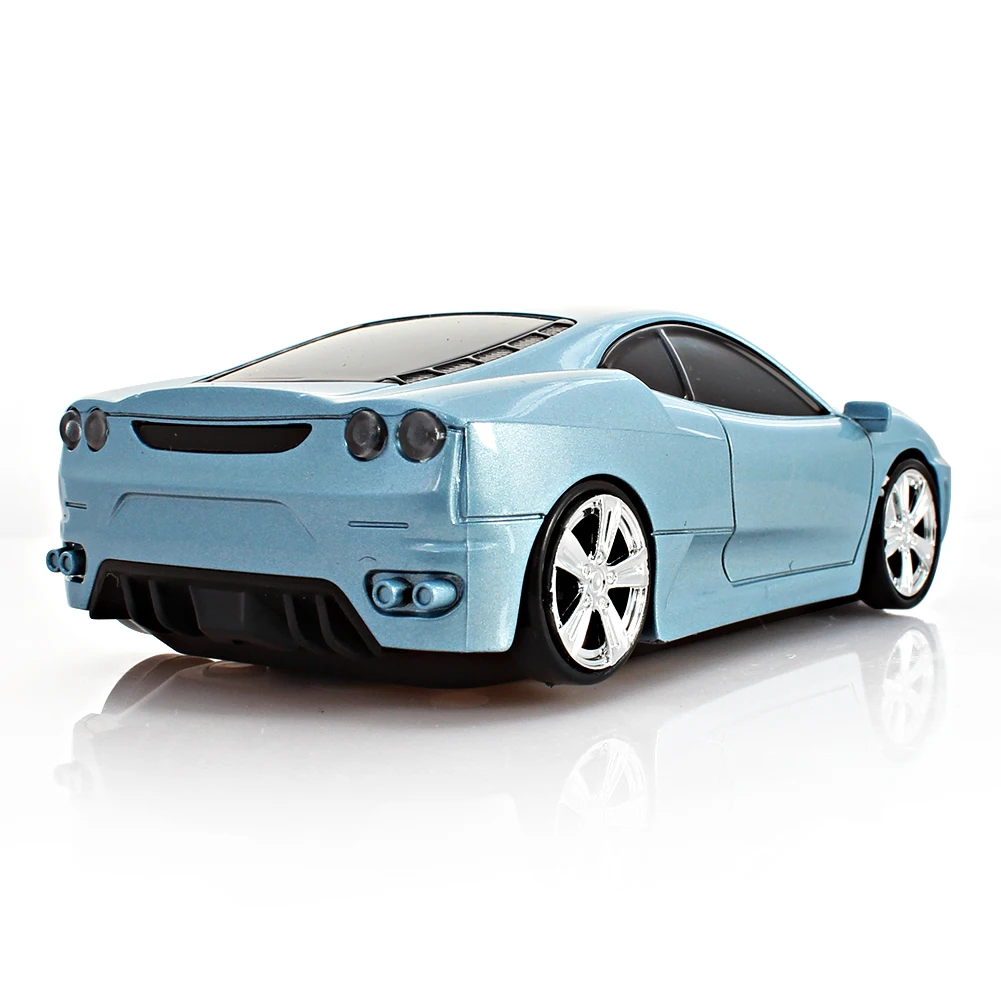 Mini 2.4G Wireless Car Mouse Ergonomic Gaming Optical USB Mice With Blue Light Car Shaped 3D Mouse For Laptop Computer Kid Gift