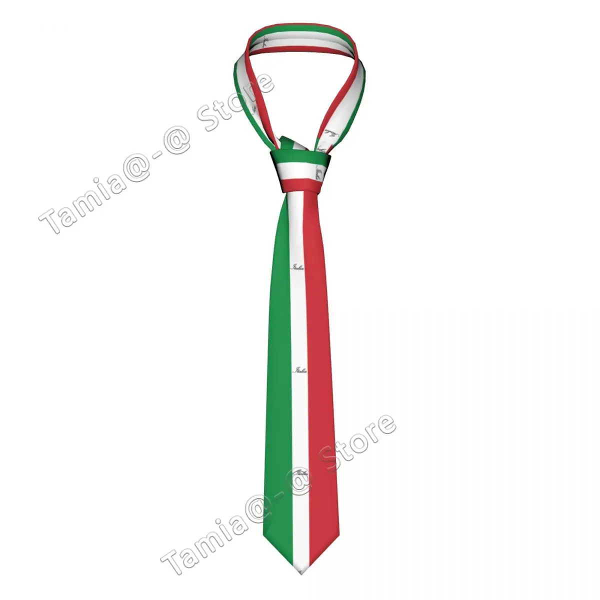 Italian Flag Of Italy Italia Necktie Men Casual Polyester 8 cm Wide Neck Tie for Men Daily Wear Gravatas Wedding Accessories