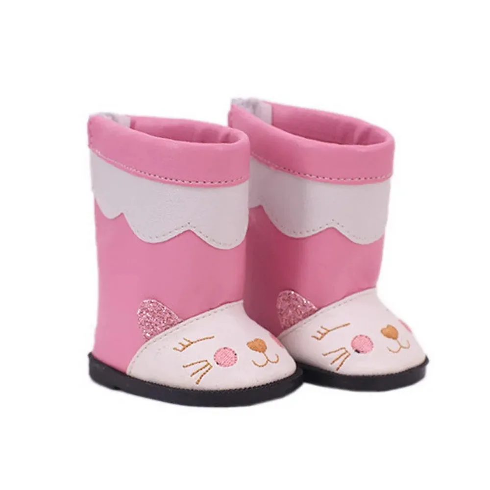 7cm Doll Shoes Doll Boots For 18 Inch American&43Cm Baby Reborn Clothes Accessories For Our generation Girl Dolls