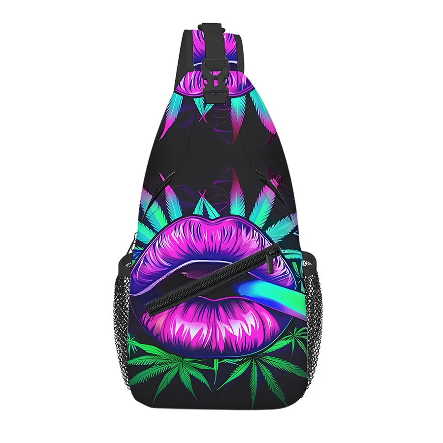 

Нагрудная сумка с рисунком губ для мальчиков и девочек, лучший подарок, 3D мультфильм, большая вместительная спортивная сумка для отдыха, модная сумка для фитнеса для детей