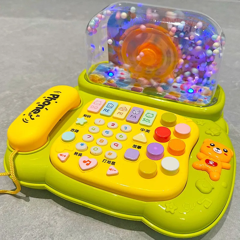 電子音楽電話ピアノスノーフィアケ漫画楽器おもちゃ音ライト教育ゲーム子供のおもちゃクリスマスギフト