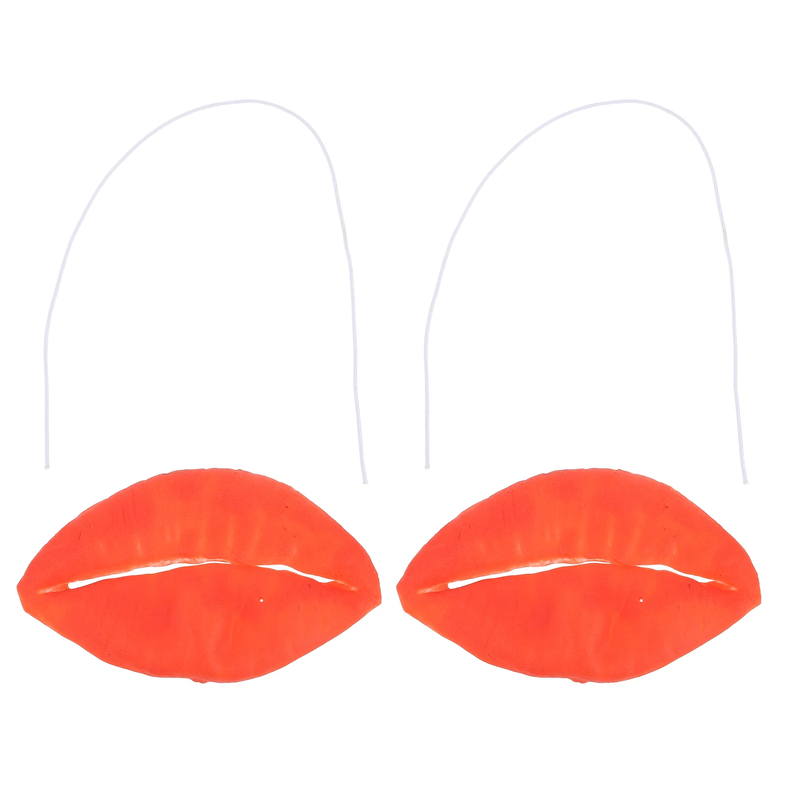 

Halloween Sausage Mouth Decor Funny Red Lips Jokes Props Masquerade Cosplay Party Supplies