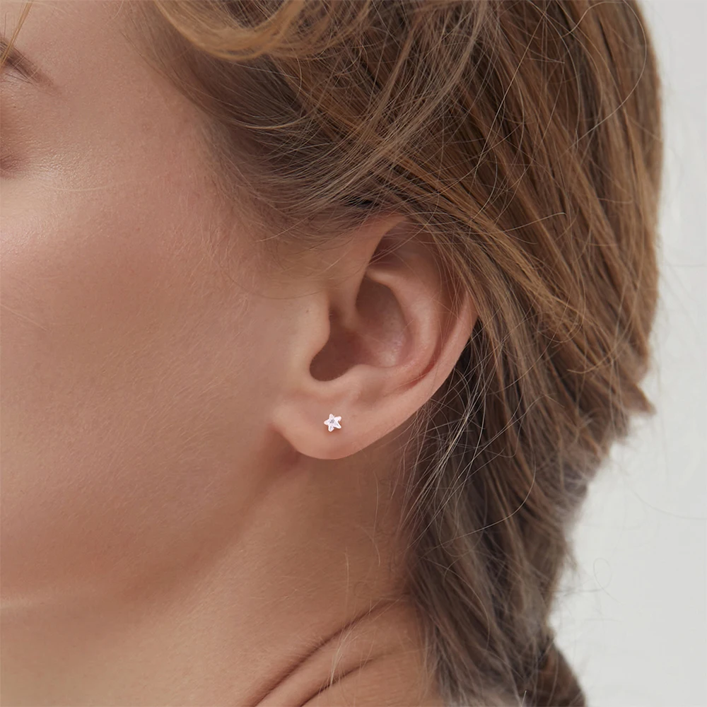 ASTM F136 Titan 16G fünfzackiger Stern CZ Knorpel Helix Ohrring Trinity CZ Tragus Ohrstecker Muschel Ohrläppchen Lippenpiercing Schmuck – Detail 17