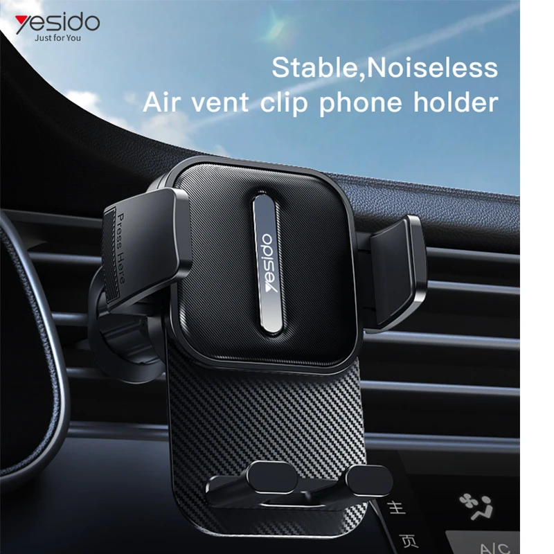 

Car Phone Holder for Vent - Air Vent Cell Phone Mount for Car ABS Automobile Cradle Clip Stand For 4-7" Cellphones