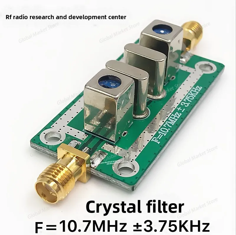 

Quartz crystal filter bandpass narrowband 10.7MHz ±3.75KHz 10.7M can be directly snapped