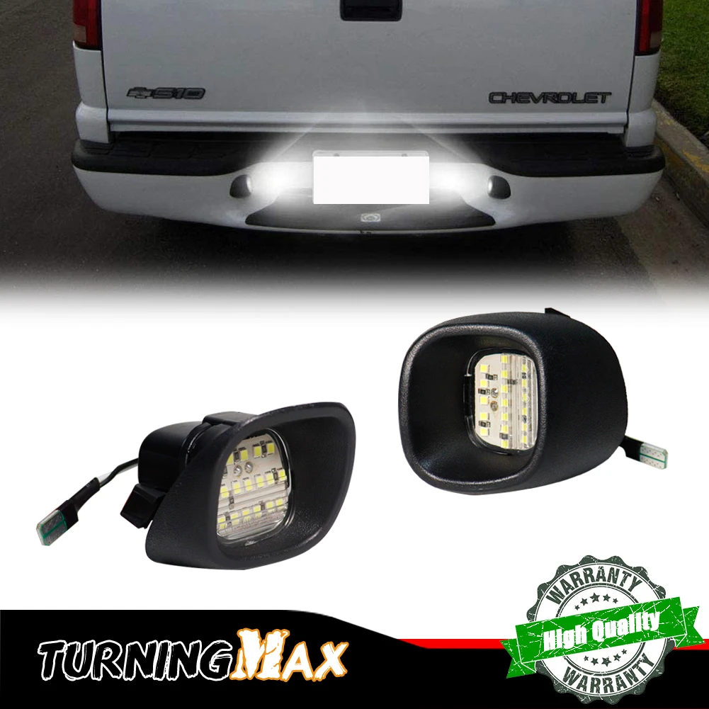 

White LED Car License Number Plate Lights For Chevrolet Blazer S10 Pickup For GMC Jimmy Sonoma For Oldsmobile Bravada