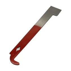 Beekeeping Equipmentc Red 26.5cm Stainless Bee Hive Tool Frame Lifter and Scraper J Shape Hook Beekeeper Tool Scraping Knife