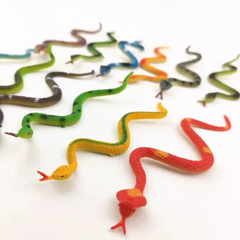 12 STKS Realistische Mini Snake Speelgoed Gag Geschenken Grappige Enge Pranks Prop Halloween Decoraties Regenwoud Feestartikelen Kinderen Tieners
