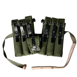 WW2 German Cowhide Canvas Kit Green Style Hard MP30 MP38 Vintage Soldier Kit Vintage Equipment MP40 Package