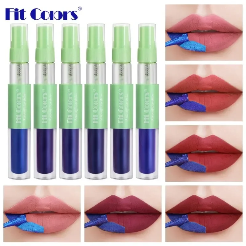 Waterproof Peel Off Lip Liner Tattoo Lipgloss Sexy Red Brown Contour Tear-off Dye Stain Lipstick with Spray Bottle Cosmetics