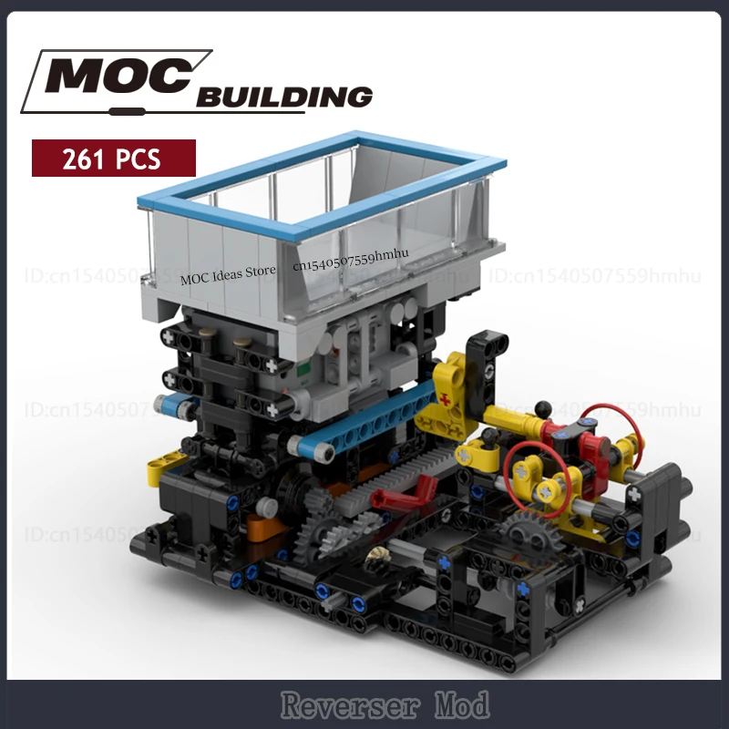 MOC City Construction Series Reverser Mod Truck Model Building Blocks Transport Vehicle Assembly Technology Bricks Toys Gifts