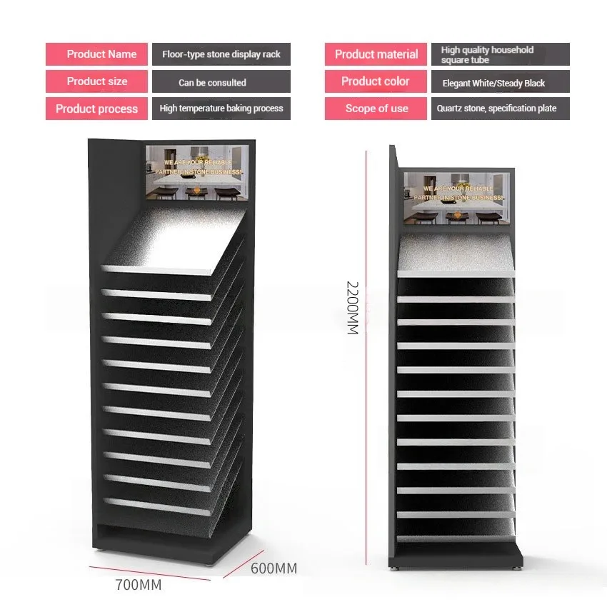 Quartzpivotcraft Trade Show Display Shelving Quartz Slab Stand Metal Stone Rack