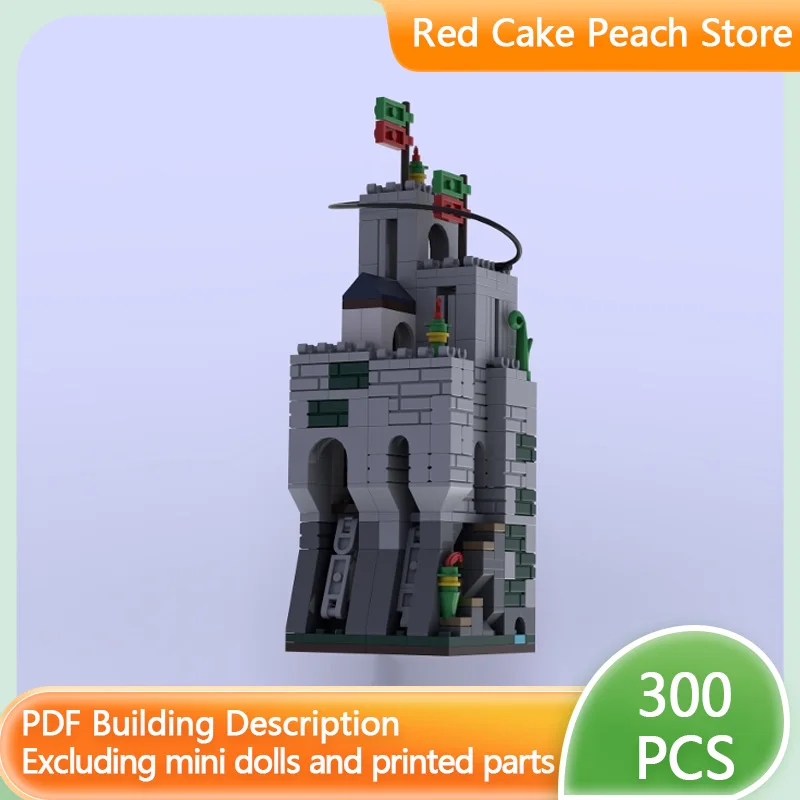 

Модель средневекового замка MOC, строительные блоки, лесной крепость, модульная технология, детские праздничные подарки, конструктор, игрушки для сборки