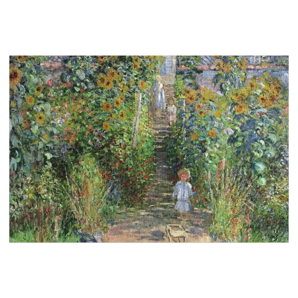 

Monet's Garden at Vétheuil - Claude Monet Jigsaw Puzzle Baby Toy Personalize With Personalized Photo Puzzle