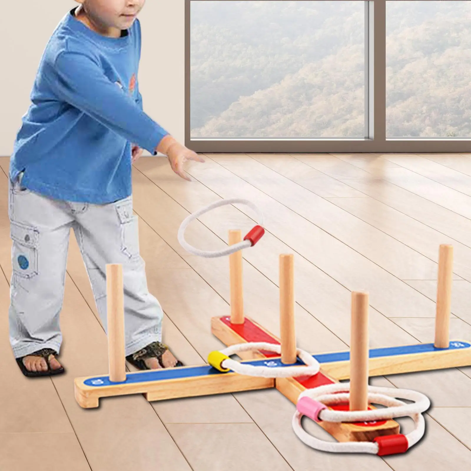 Hölzernes Wurfspiel, Wurfspiel, Karnevalsspiele, Set, Geschenk für Erwachsene, Familiensport