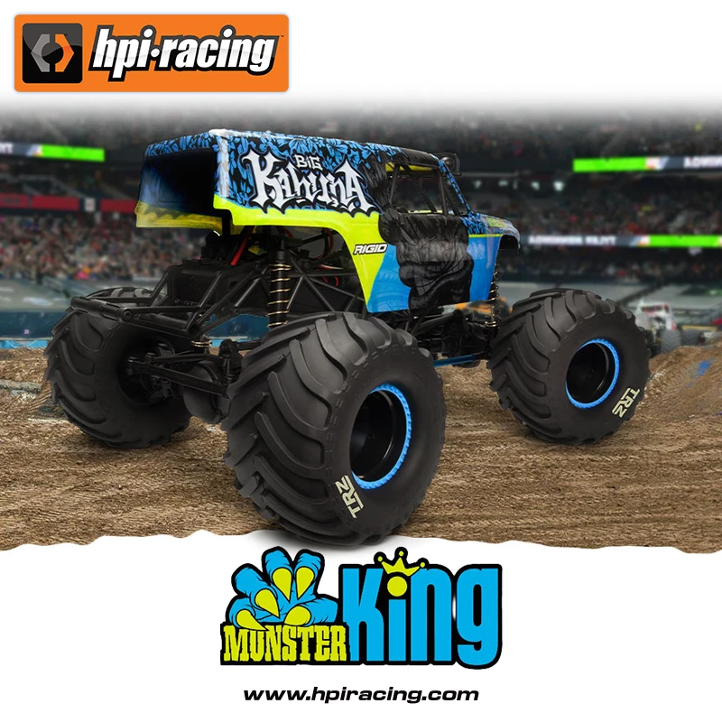 HPI New MONSTER KING Simulation Fierce Horse RC 1/10 Remote Control Electric Car Climbing Off-Road Vehicle Model Car Adult Toy