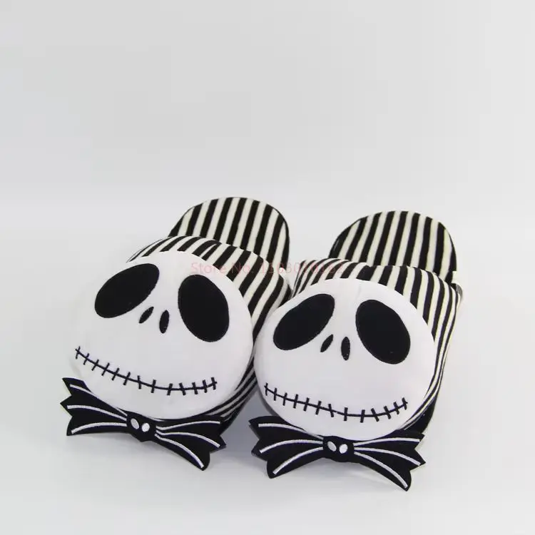 New Anime Cartoon Slippers The Nightmare Before Christmas Jack Skellington Slipper Indoor Winter Slippers Halloween Fashion Gift