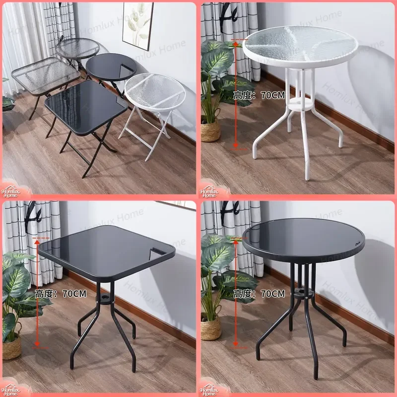 Outdoor Folding Table Small Portable Desk for Milk Tea Coffee Shop Balcony BBQ Rental Room Compact Side Table Camping Picnic