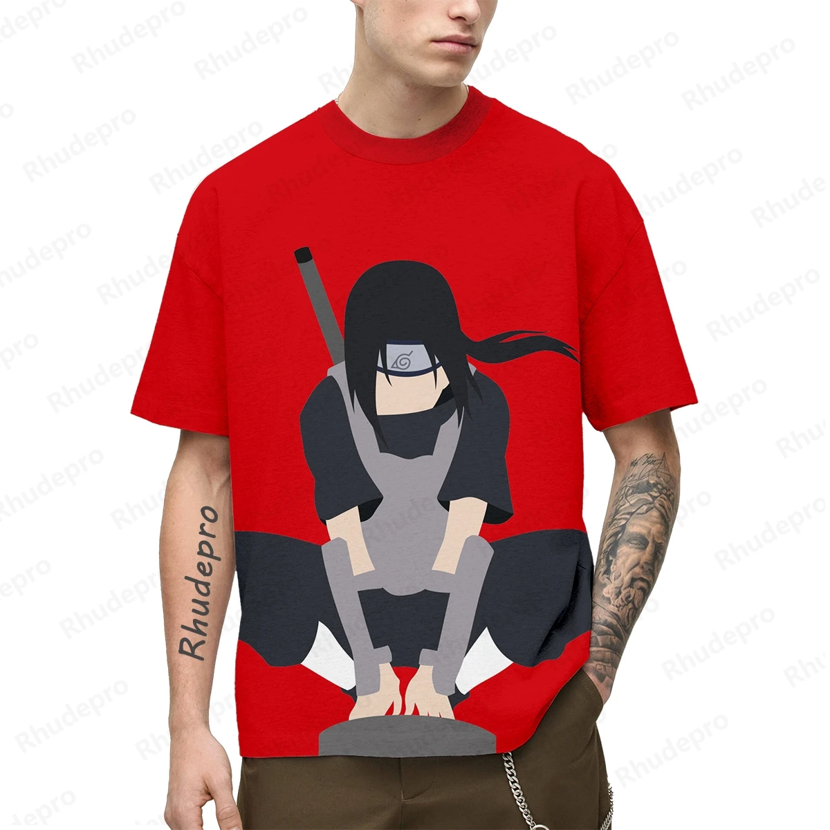 

New Men Gift Naruto Anime Shirt Men's T-shirt Clothing Y2k Clothes Children's 2024 Hip Hop Shirts Short Sleeve Streetwear