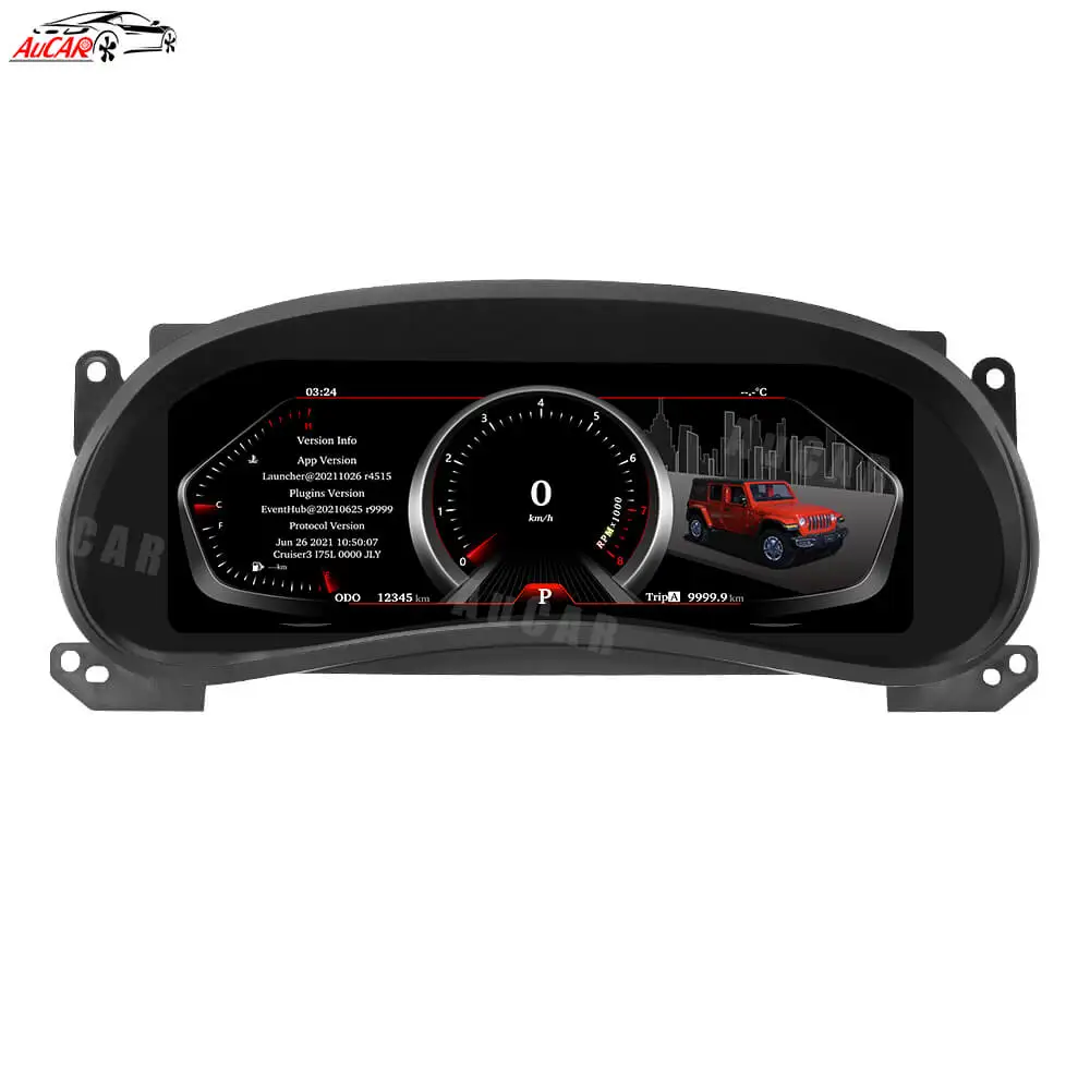 

AuCar 12.3"Latest Linux Instrument Cluster for Jeep wrangler Meter Screen Apex 2011-2017 Car Virtual Cockpit LCD Panel Dashboard