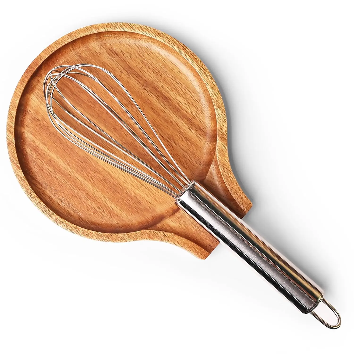 

Wood Spoon Rest, Wooden Spoon Holder With Non Slip Silicone Feet, Multifunctional Kitchen Utensil Holder and Rest