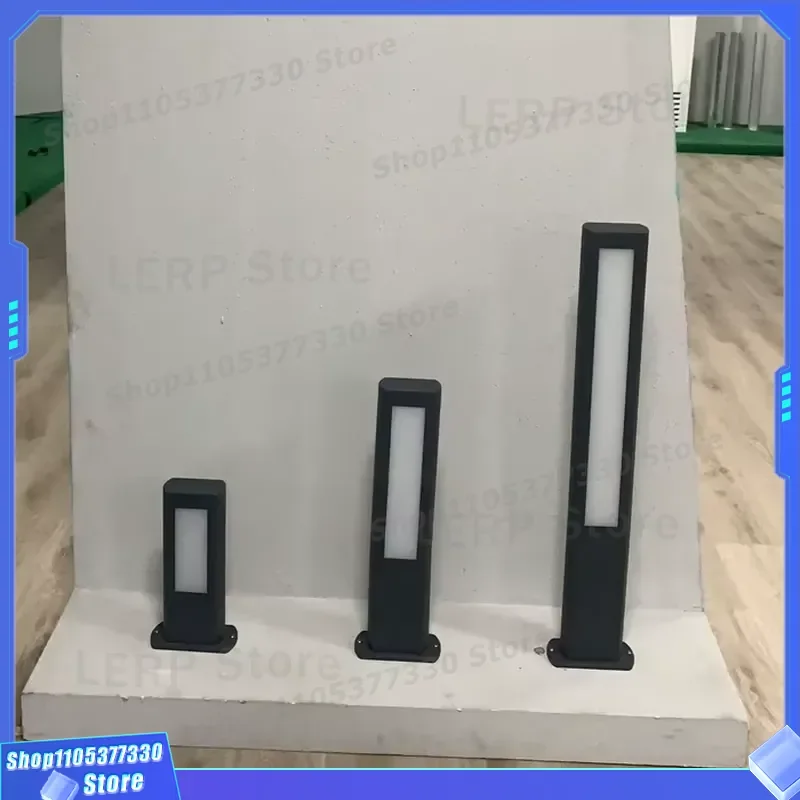 12W LED Post Light Modern Aluminum Outdoor Driveway Lighting Custom Design Decorative Channel Lawn Lamp for Garden Pathway