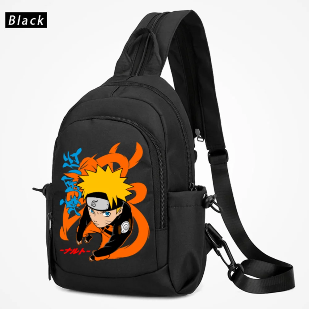 

NARUTO Pack Crossbody Wallet Anime Backpack Birthday Gift Schoolbag Chest Bag Uzumaki Naruto Two-way Zipper Bag Waterproof